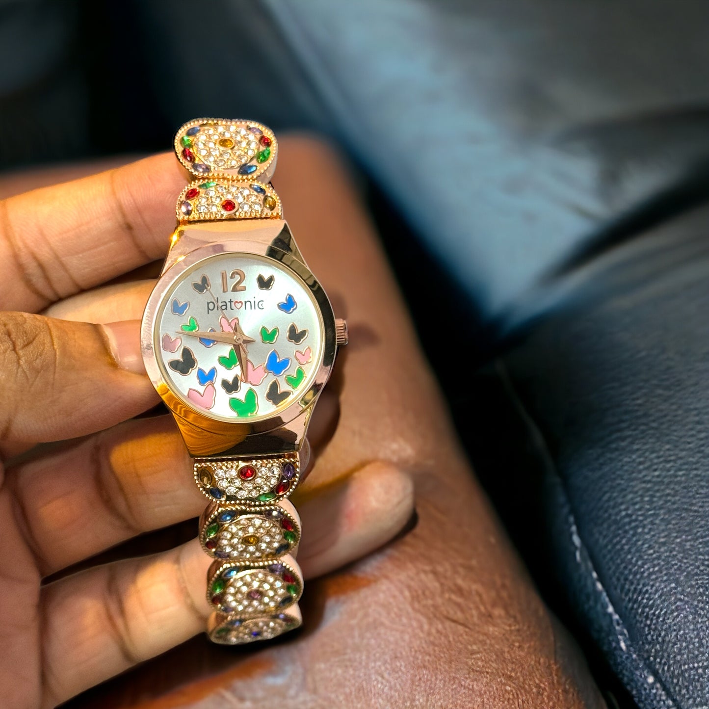 Platonic Multi color  Diamond Studded Women's Timepiece