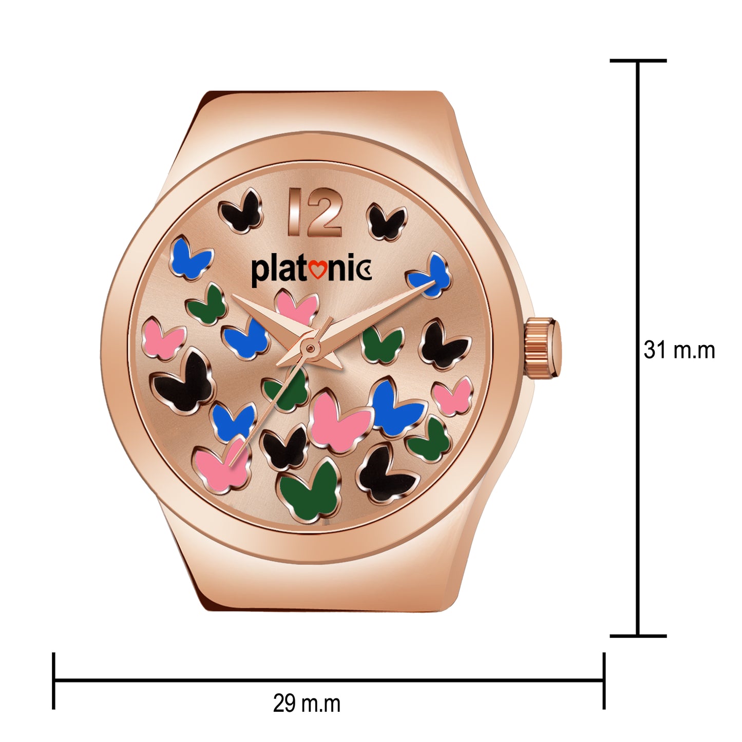 Platonic Multi color Grey dial Women's Timepiece