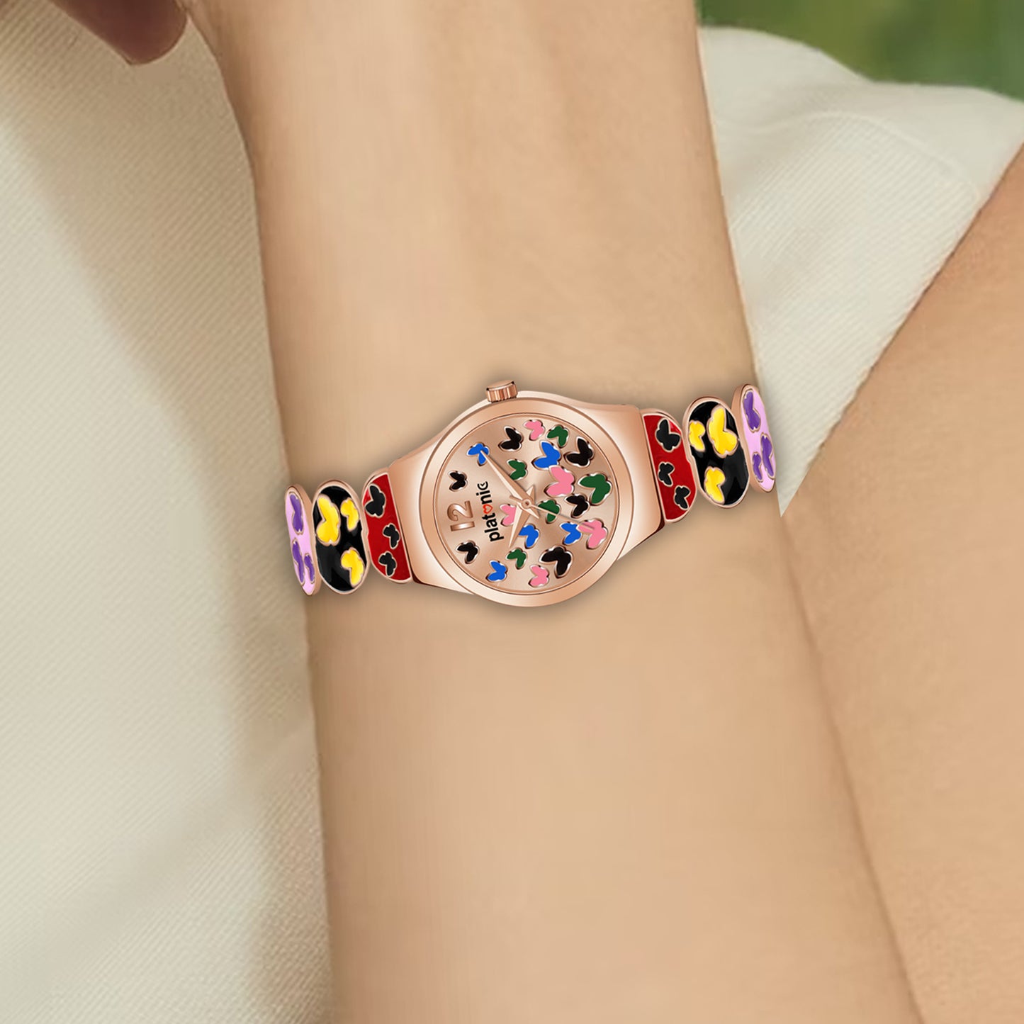 Platonic Multi color Grey dial Women's Timepiece