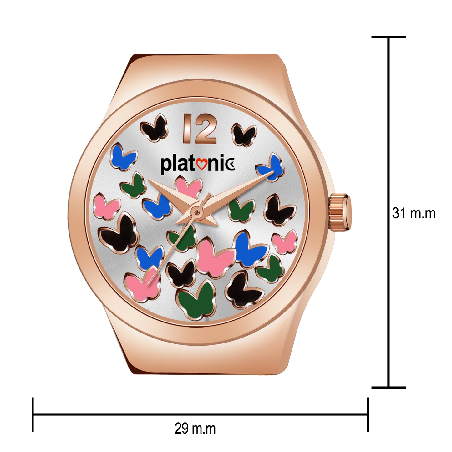 Platonic Multi color white dial Women's Timepiece