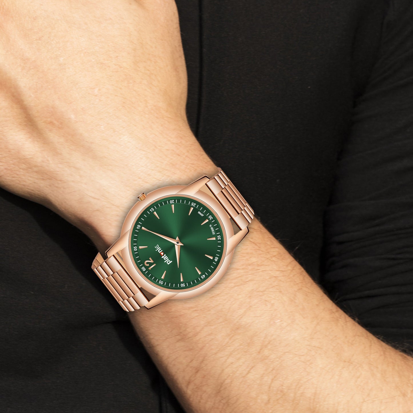 Platonic India's First Slimmest Timepiece Green