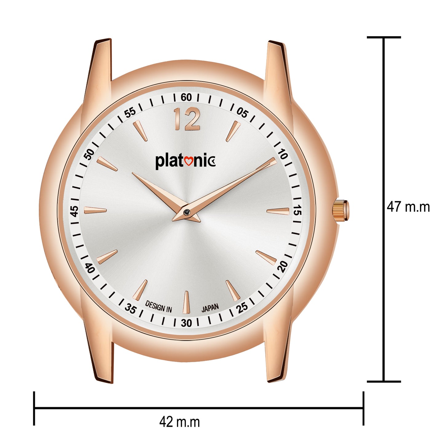 Platonic India's First Slimmest Timepiece White