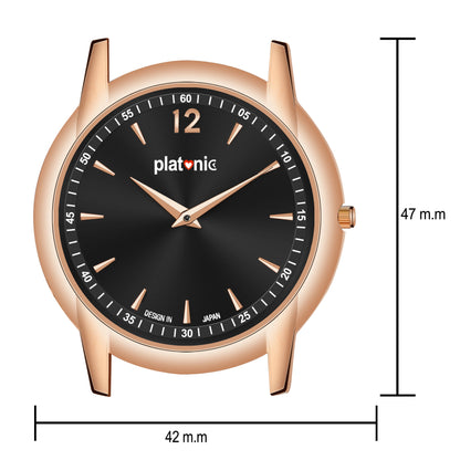 Platonic India's First Slimmest Timepiece  Black