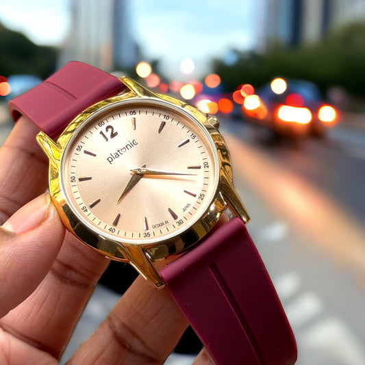 Platonic Multi color Premium Purple belt Timepiece
