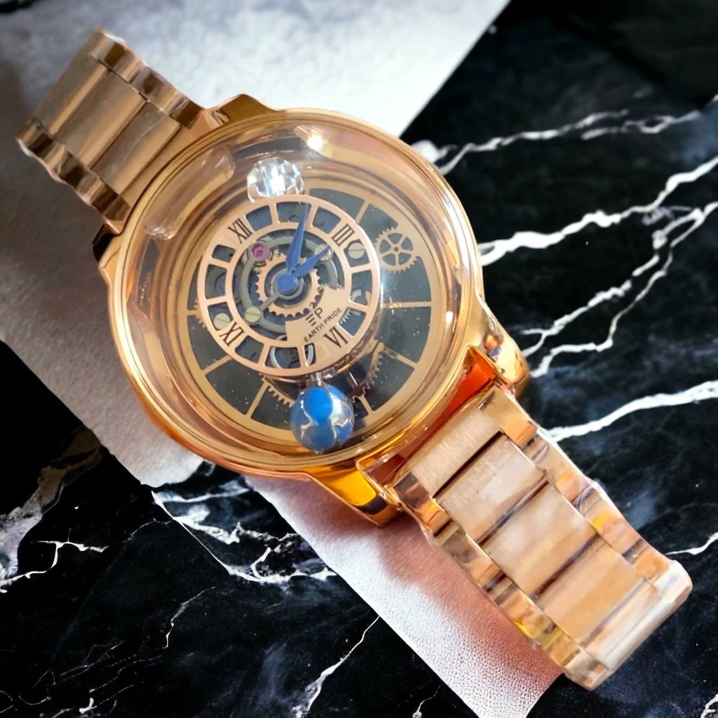 Discover the Rare and Exclusive Earth Pride Unisex Quartz Watch - the Ultimate Symbol of Luxury