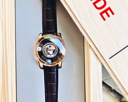 Original earth pride earth moving rare luxury men’s quartz watch
